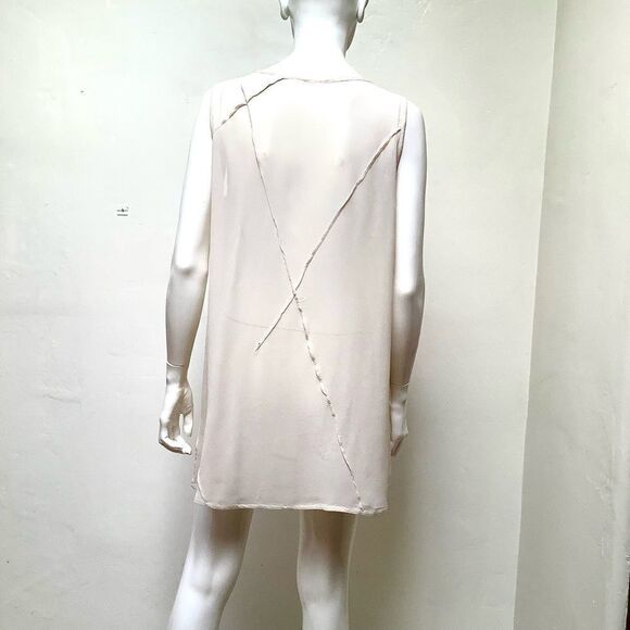 Sheer Sheath Silk Rayon Mini Skirt Medium - Picture 5 of 6